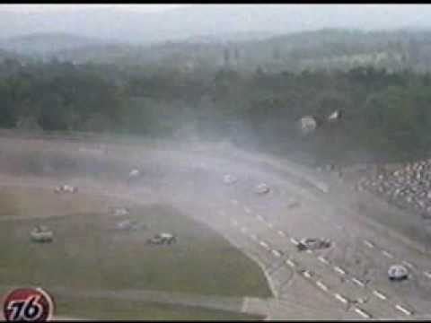 Bobby Allison hits fence at Talladega 1987