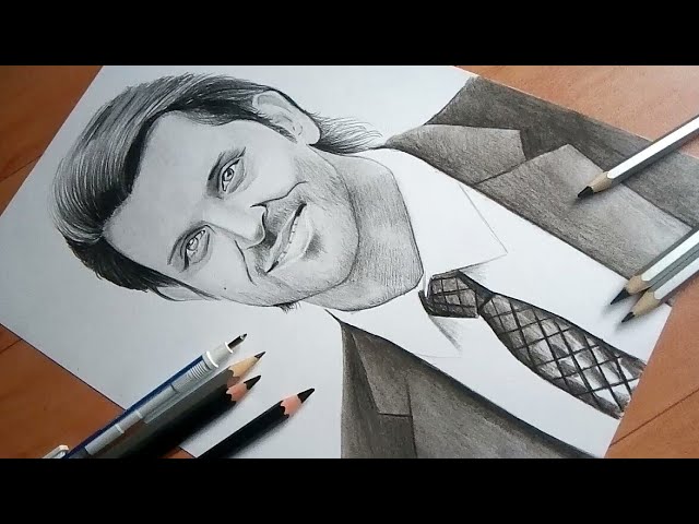 Portrait of Hrithik Roshan. | Portrait sketches, Celebrity drawings,  Realistic pencil drawings