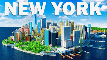 NEW YORK - Minecraft Timelapse [2500h] Lower Manhattan