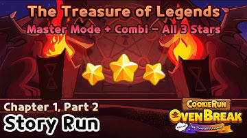 [Cookie Run: OvenBreak] Story Run: The Treasure of Legends - Chapter 1, Part 2 (3 Stars)