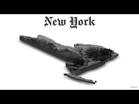 New York Topography - 3D Elevation Map