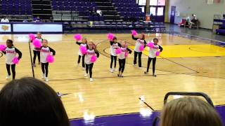 Olivia cheer at Bethel University