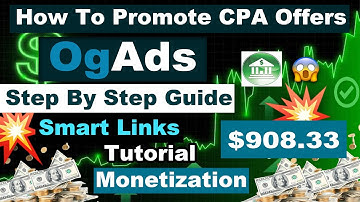 How To Promote OGAds CPA Offers For FREE (STEP BY STEP GUIDE)