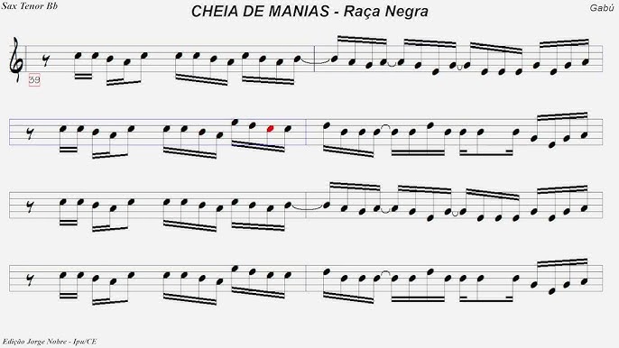 Raça Negra - TARDE DEMAIS e ESTOU MAL - Tenor Sax PDF