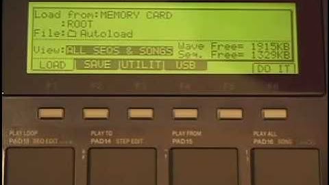 AKAI MPC1000 Instructional DVDs Lesson 19: Save & Load