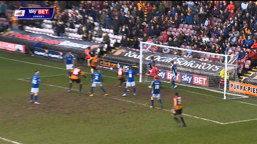 football league one football league two Bradford 2-0 Oldham - Sky Bet League 1 Season 2014-15