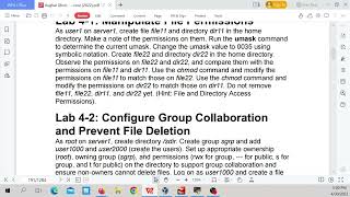 Linux Redhat lab: Advanced File Management
