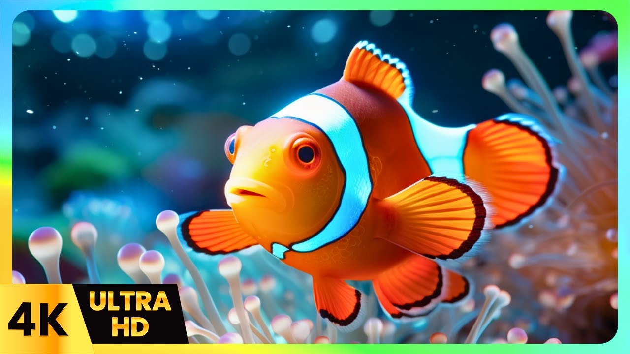 4K Ocean Life with Soothing Piano | 4K Ocean