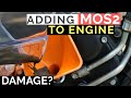 ADDING MoS2 ENGINE OIL ADDITIVE IN ENGINE | LIQUI MOLY MoS2 ADDITIVE REVIEW YAMAHA FZ 25 MOTORCYCLE
