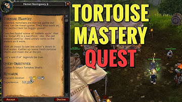Tortoise Mastery Quest (WoW MOP)