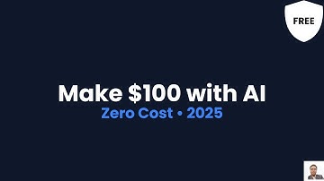 💰 Make $100 with AI in 1 Day (Free Tools) – Zero Cost Tutorial 2025