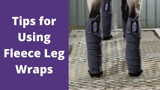 Tips for Using Sheep Fleece Leg Wraps
