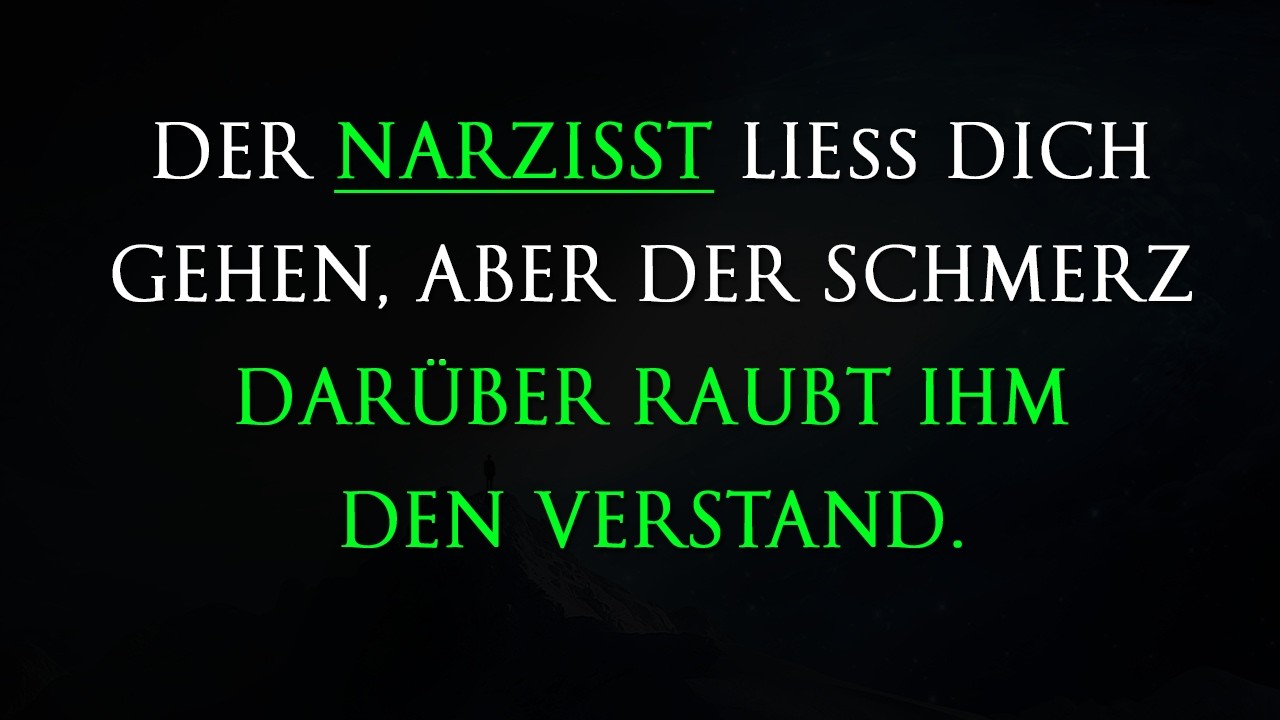 Der Narzisst dachte, er sei dich los – doch nun quält ihn der Verlust | Narzissmus