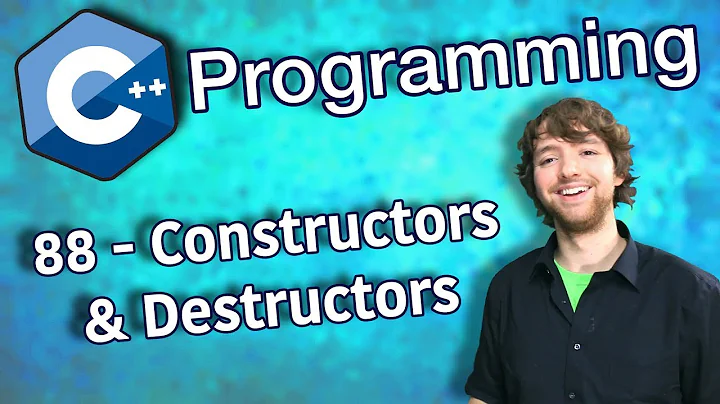 C++ Programming Tutorial 88 - Constructors and Destructors