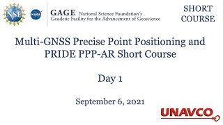 GNSS-PPP Course - Day 1