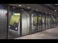 Denmark, Copenhagen, Metro ride from Nørreport to Forum, 3X escalator, 1X elevator