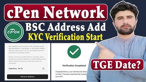 cPen Network KYC Verification Start | cPen BSC Address Add | cPen TGE Date? | Rizwan Baloch 2.0