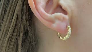Video: Hoop diamond earrings CREOLE