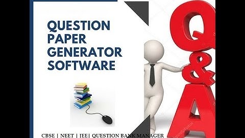 Automatic question paper generator | NEET | JEE Examinations | question paper generator-demo