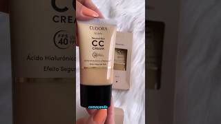 Comprinhas de Lançamento Eudora Glam - CC Cream Second Skin com FPS40, Batom Duo Clinical e Blush