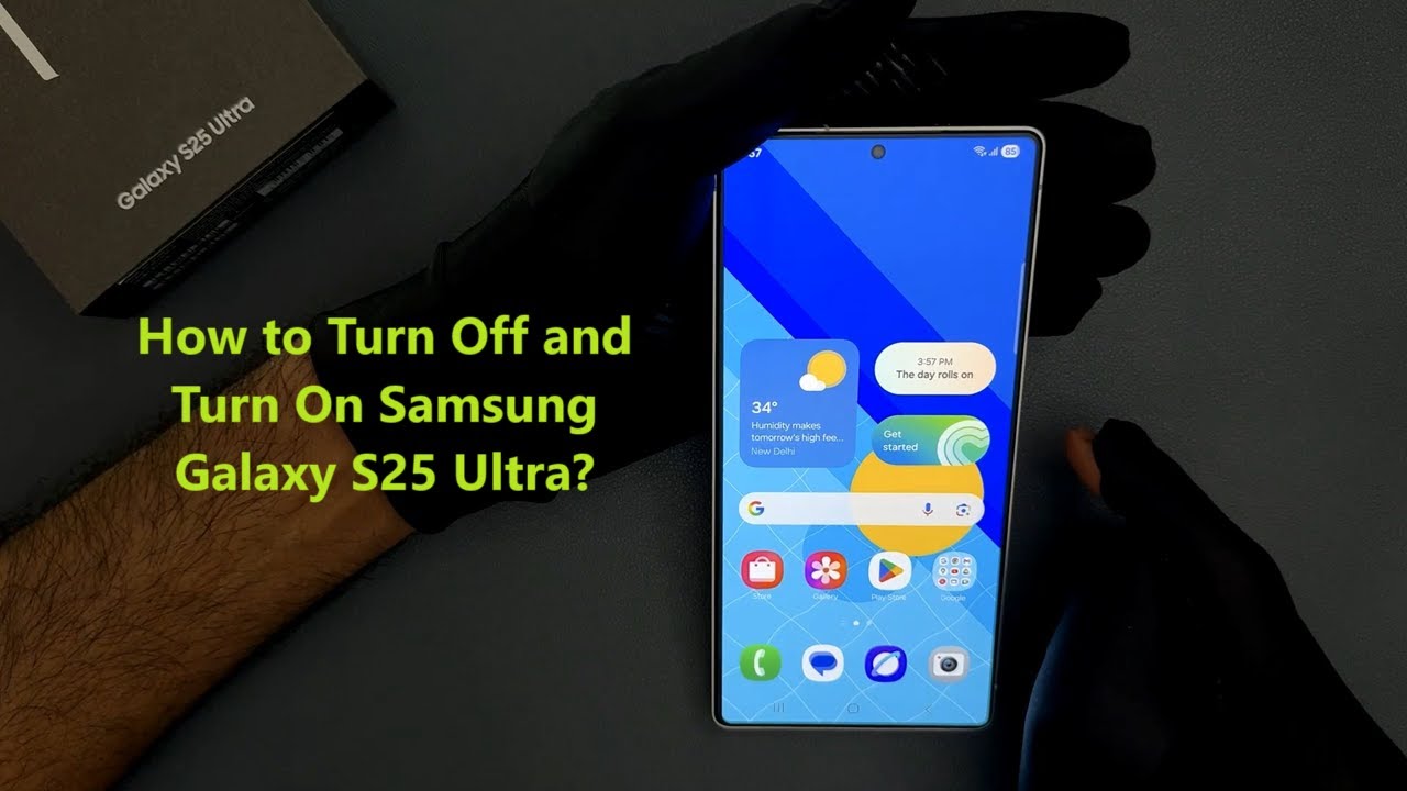 How to Turn Off and Turn On Samsung Galaxy S25 Ultra? - YouTube