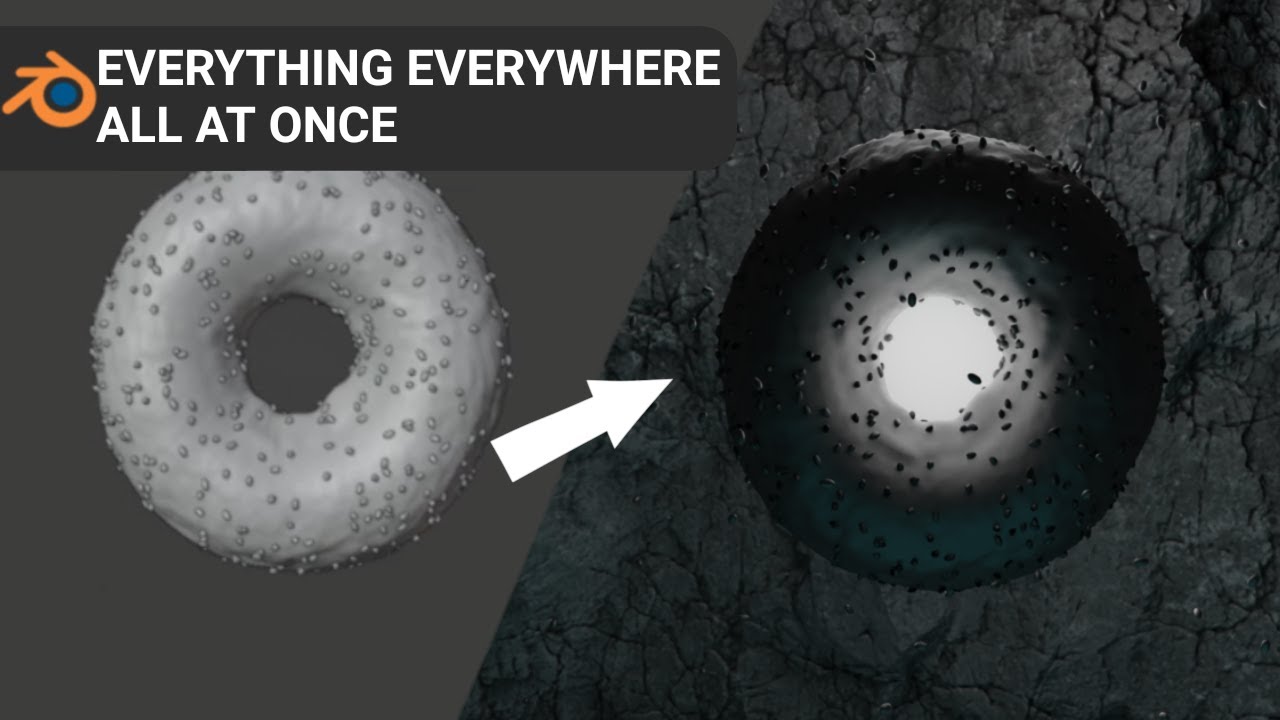 Bagel in 3D Blender Modeling Timelapse (Everything, Everywhere, All at once) YouTube