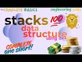 stacks data structure in c++ with Algorithm complete oneshort part 6