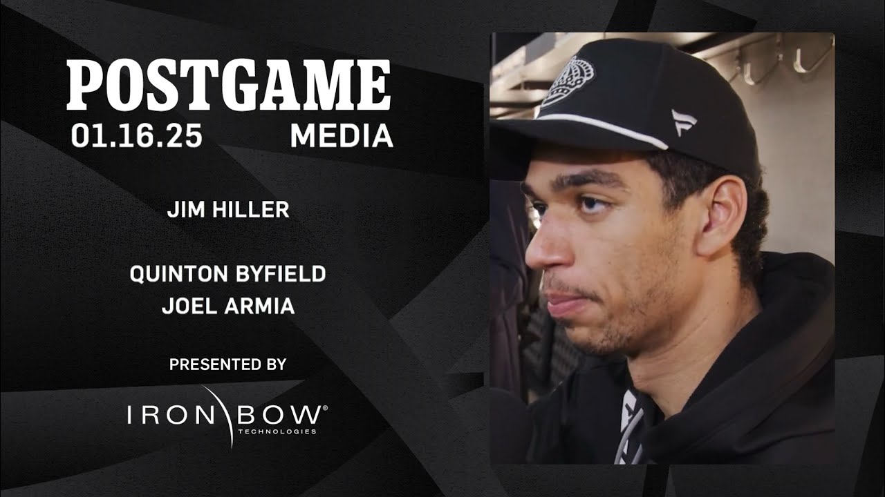 MEDIA: Quinton Byfield, Joel Armia, and Jim Hiller | 01.16.26 Postgame vs ANA