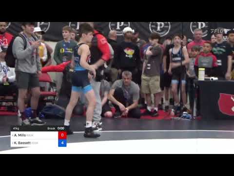 2024 U15 U.S. Open: Ariah Mills vs Keegan Bassett: 41 kg Finals @usawrestling