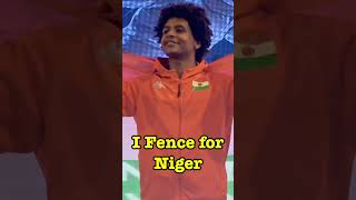 The First Fencer to Represent this Country at the #olympics #niger #sabrefencing #sports