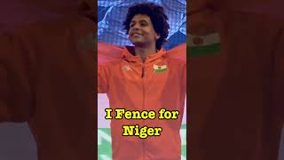 The First Fencer to Represent this Country at the #olympics #niger  #sabrefencing #sports