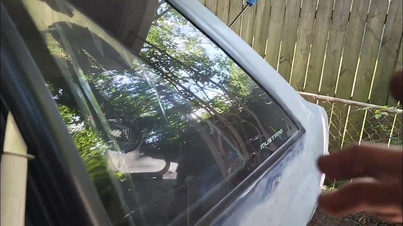 Foxbody rear quarter window removal tip and trick. YouTube