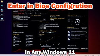 how to enter in bios / uefi on any windows 11