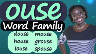 ouse Word Family | douse, house, louse, mouse, grouse, spouse