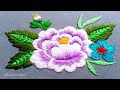 Bright Flower Embroidery Design,Awesome Embroidery Creation,Hoop art Flower,Embroidery Channel-160