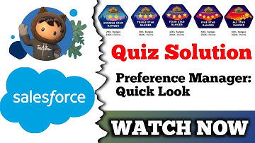 Preference Manager: Quick Look | Salesforce Trailhead | Get Started with Preference Manager