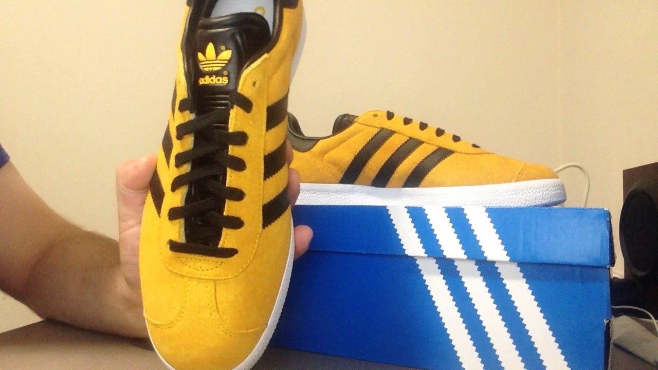 adidas gazelle super yellow black