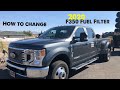 Ford 2020 F350: How to Change Fuel Filter! Hotshot Trucking! 6.7 Diesel!