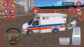 4K Ambulans oyunu izle 3D || American Ambulance Simulator #521 Ambulans oyunları 3D Android Gameplay