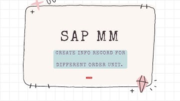 SAP MM  REAL TIME BUSINESS SCENARIO TOPIC 1 / SAP MM REAL TIME BUSINESS SCENARIO Videos