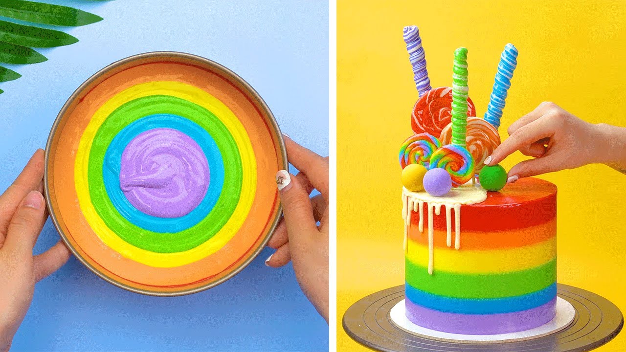 Top 10 Awesome Rainbow Cake Ideas In The World | Tasty Rainbow Cake ...