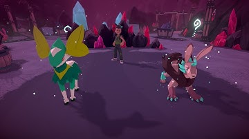 Cerneaf and Mudrid in battle _ "Temtem"