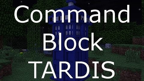 Minecraft Redstone Tutorial-Command Block-TARDIS AWAYYYY!!!!!