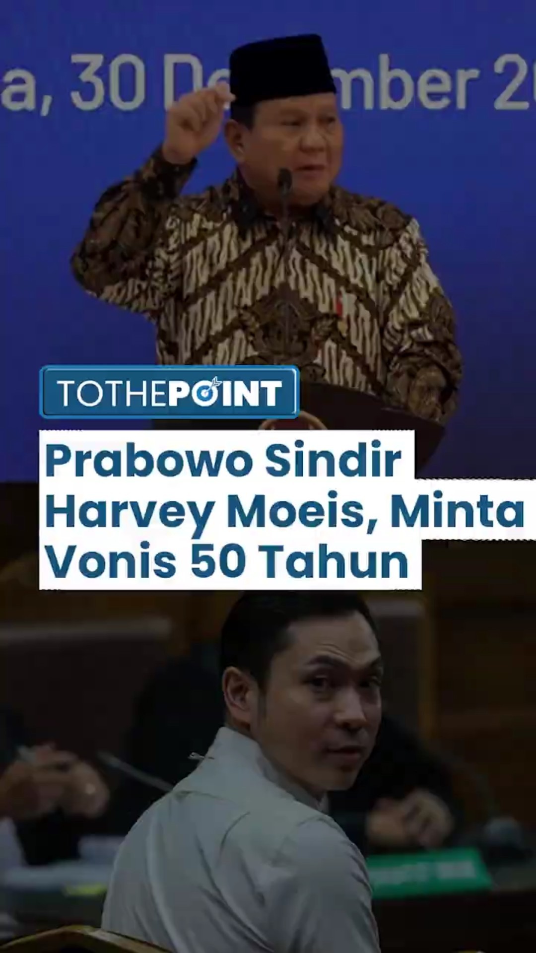 Prabowo Sindir Vonis Ringan Harvey Moeis meski Korupsi Ratusan Triliun, Minta Vonis 50 Tahun