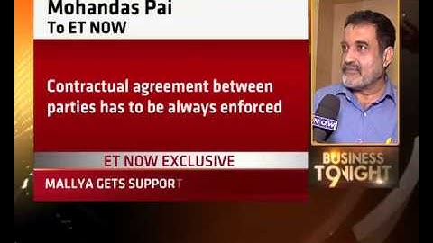 Mohandas Pai Bats For Vijay Mallya