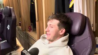 Lakers star Austin Reaves talks about LeBron James being the oldest player to get a triple-double