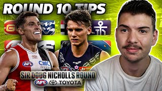 Round 10 AFL Tips + Predictions 2024