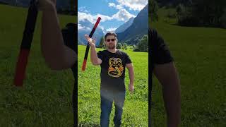 Having fun with soft Nunchaku in the alps | #shorts #funny #nunchaku #youtubeshorts screenshot 5