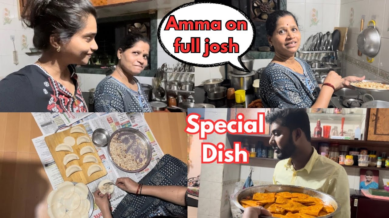 Amma gh diwali dh mast josh batandh 🤣🤣|| Karanji Bari tasty 🤤 || Tulu Vlog 