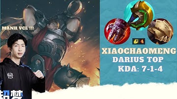 Xiao chao meng Darius đối đầu với top 1 Jax Xiaonabao | Xiaochaomeng LOL